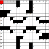 Crossword puzzle image