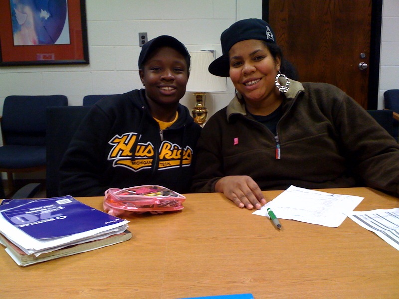 Talisha Sutton and Lydia Brame