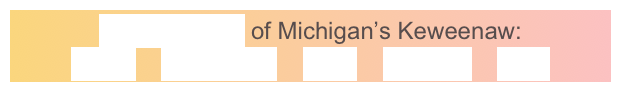 GeoElements of Michigan’s Keweenaw:
Lavas    Sandstone    Fault    Glaciers    Lake