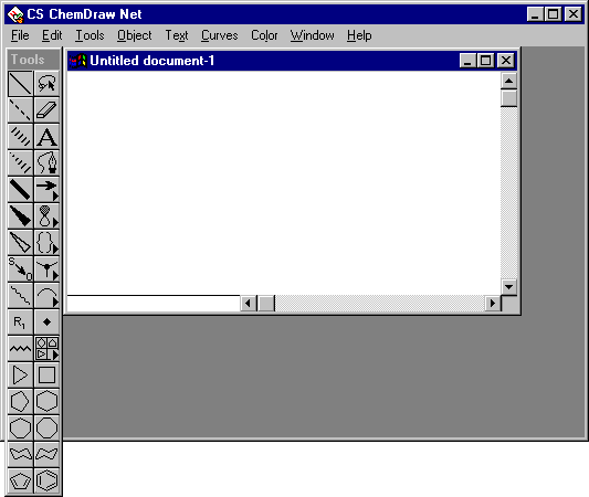 ChemDraw Net's Opening Screen