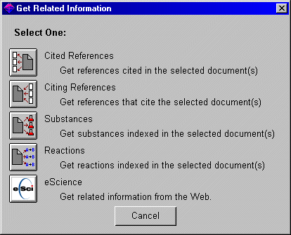 SciFinder Scholar Citation option