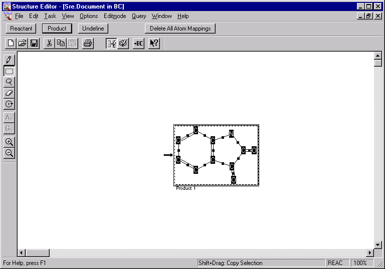 Isatin structure search on Beilstein as product