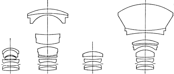 From left to right: Pro-Tessar M 1:1, Pro-Tessar 35mm f/4, Tessar 50mm f/2.8 (on camera lens), and Pro-Tessar 85mm f/4