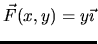 $\vec{F}(x,y)= y \vec{\imath}$